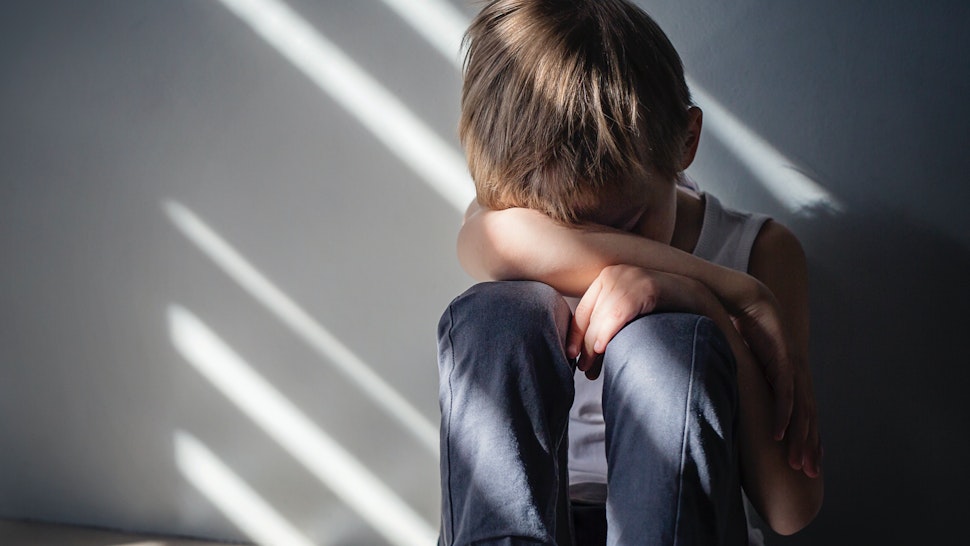 Sad boy – stock photo
