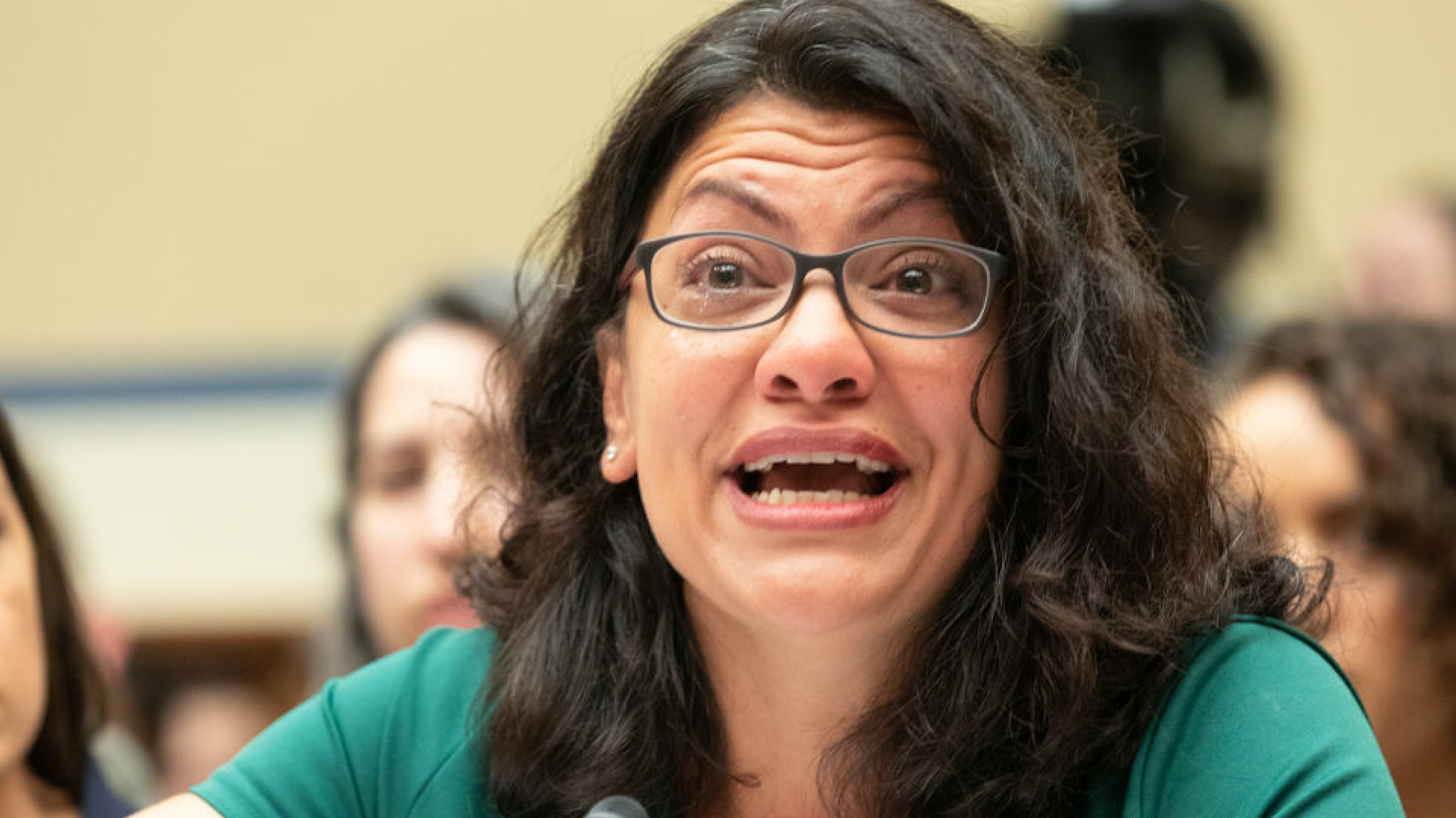 Rep. Rashida Tlaib (D-Mich.) speaks during a House Oversight and Reform Committee hearing on &quot;The Trump Administration's Child Separation Policy: Substantiated Allegations of Mistreatment.&quot; July 12, 2019 in Washington, DC.