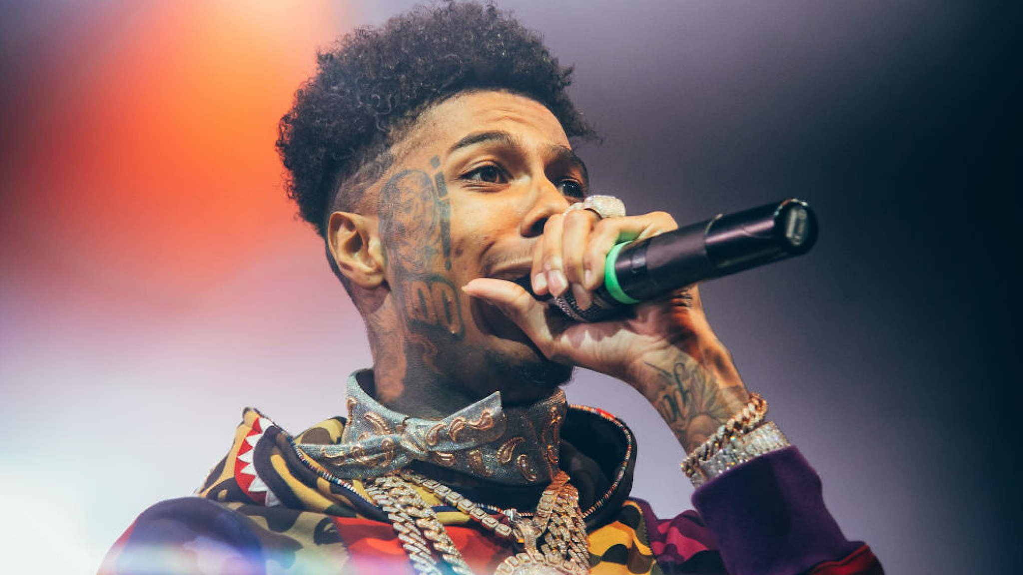 Blueface performs at O2 Academy Brixton on November 20, 2019 in London, England.