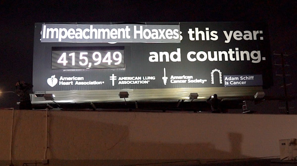 SEE IT: Street Artist Sabo Trolls Impeachment Hoaxes: ‘Adam Schiff Is Cancer’
