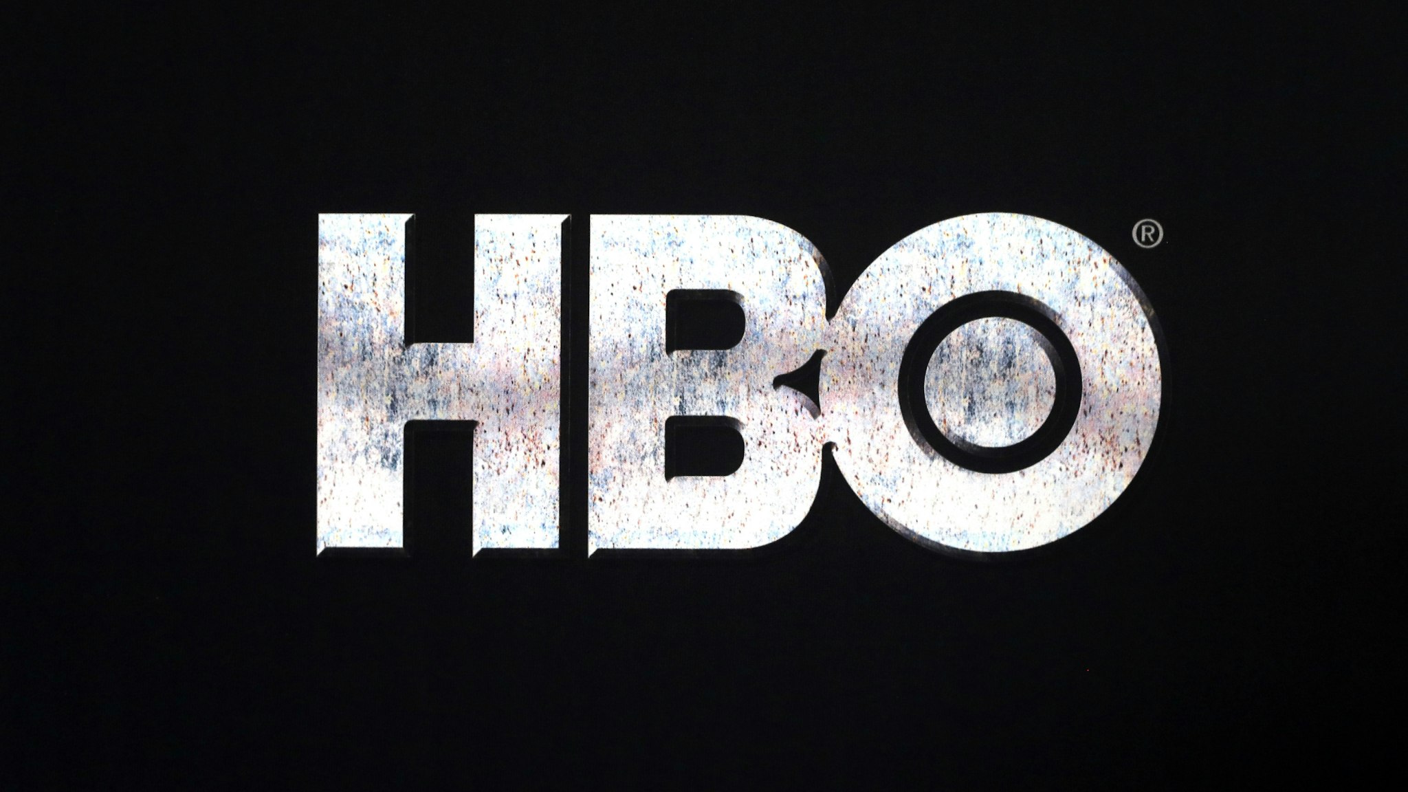 Close up of the HBO logo at the Game of Thrones Premiere, held at Waterfront Hall, Belfast.