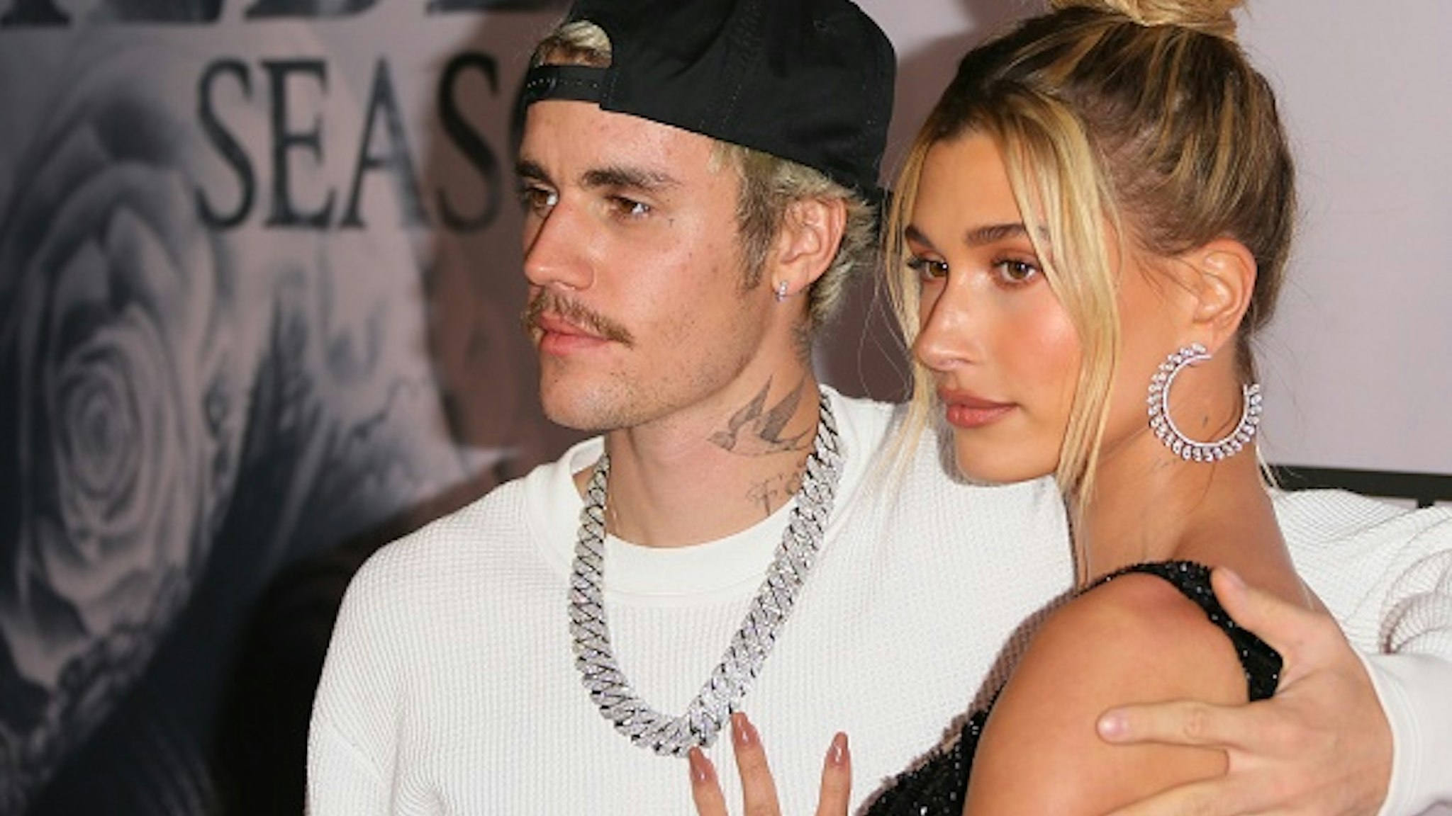 LOS ANGELES, CALIFORNIA - JANUARY 27: Justin Bieber and Hailey Bieber attend the premiere of YouTube Originals' "Justin Bieber: Seasons" at Regency Bruin Theatre on January 27, 2020 in Los Angeles, California.