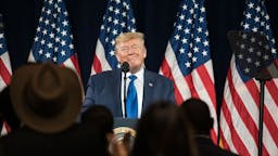 President Trump U.S. President Donald Trump pauses while speaking during the 'Black Voices for Trump' launch event in Atlanta, Georgia, U.S., on Friday, Nov. 8, 2019. Monday, January 20, 2020, marks the third anniversary of U.S. President Donald Trump's inauguration. Our editors select the best archive images looking back over Trump’s term in office. Photographer: Dustin Chambers/Bloomberg