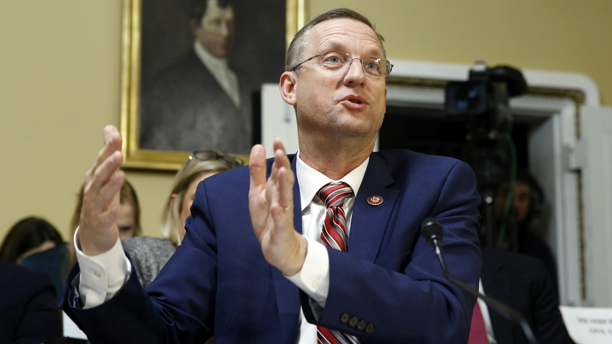 WASHINGTON, DC - DECEMBER 17: House Judiciary Committee ranking member Rep. Doug Collins, R-Ga., speaks during a meeting of the house committee on rules to consider H. Res. 755 Impeaching Donald John Trump, President of the United States, for high crimes and misdemeanors on Capitol Hill on December 17, 2019 in Washington, DC.