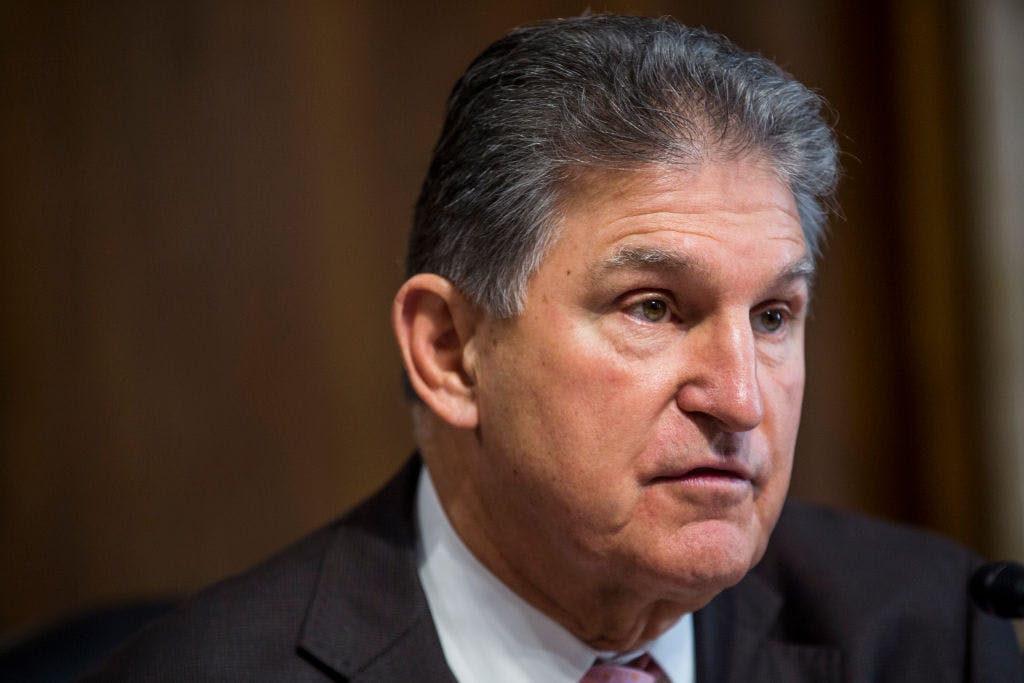 Senate Energy and Natural Resources Ranking Member Senator Joe Manchin (D-WV) speaks during a Senate Energy and Natural Resources Committee confirmation hearing on March 28, 2019 in Washington, DC.