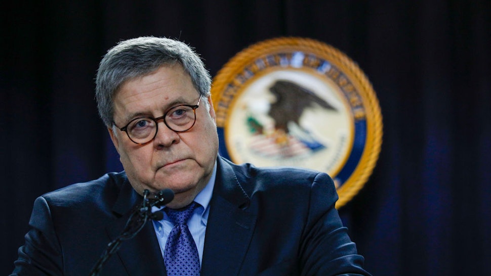 'Having Fixed all of the Country's Important Problems', Conservative Leader Requests AG Barr Address Pornography  GettyImages-1189442111.jpg?auto=format&fit=crop&ixlib=react-8.6
