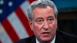Security Around New York City Increased After U.S. Missile Strike In Baghdad Kills Iranian Top General Qasem Soleimani New York Mayor Bill de Blasio speaks to the media during a press conference at City Hall on January 3, 2020 in New York City.