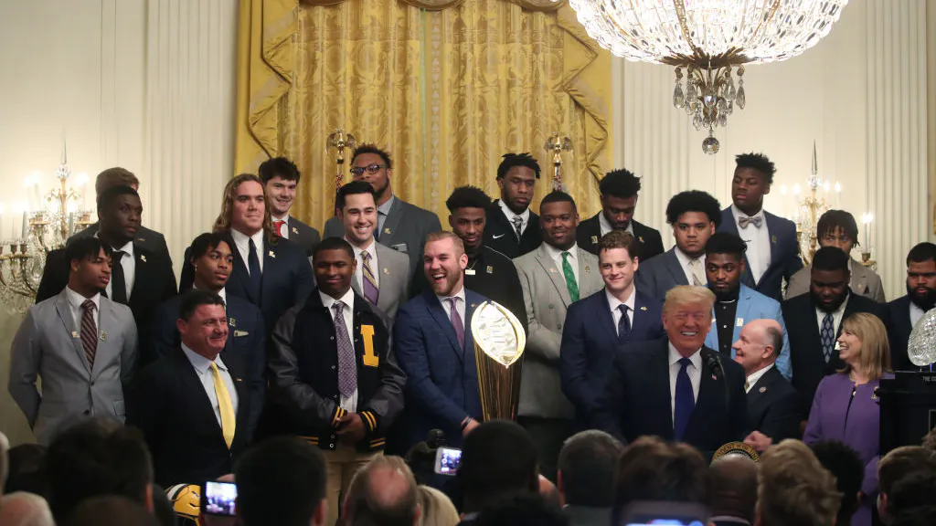 WATCH: Trump Has Hilarious Time Welcoming LSU Football Team To White House