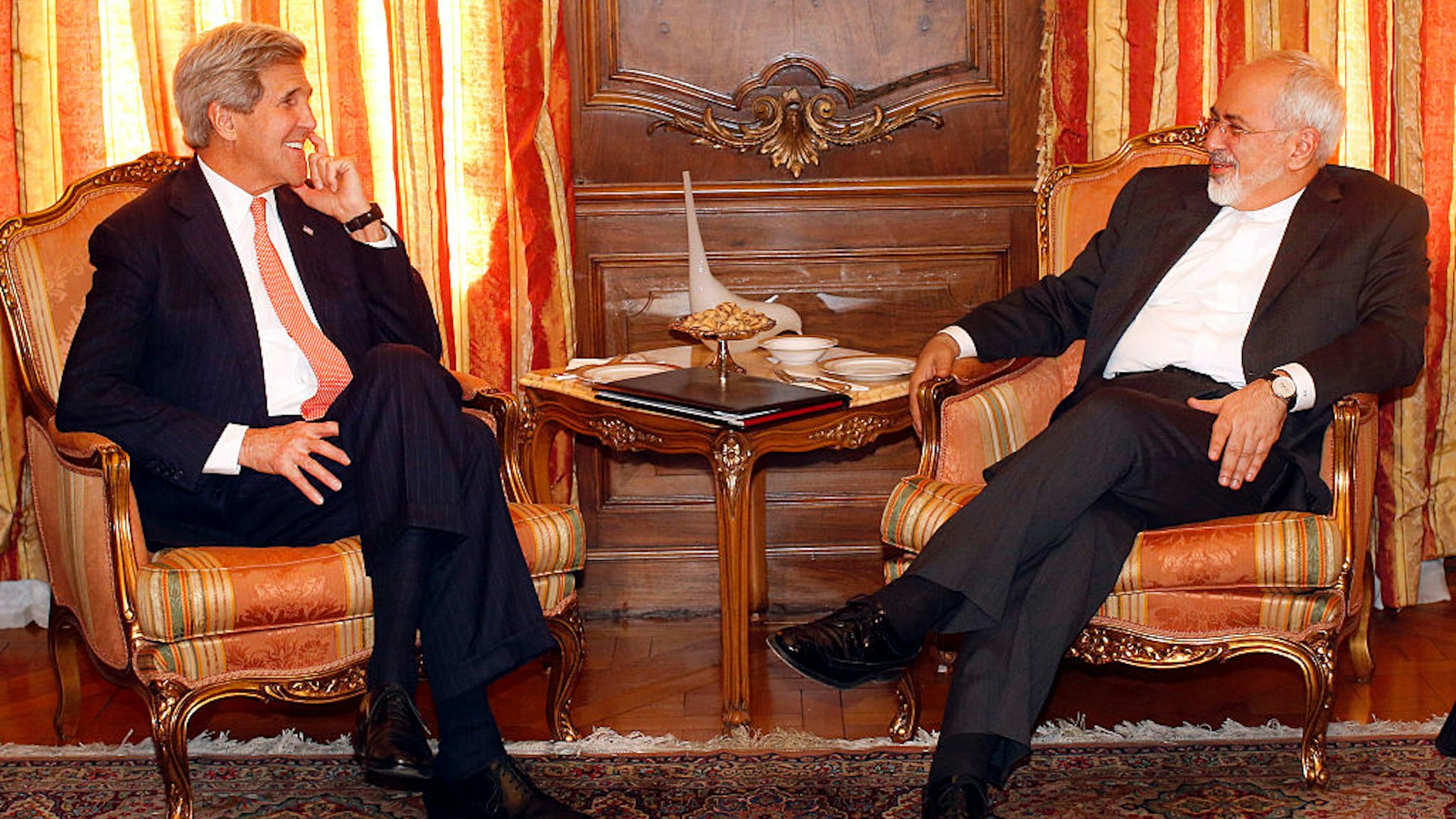 John Kerry with Javad Zarif