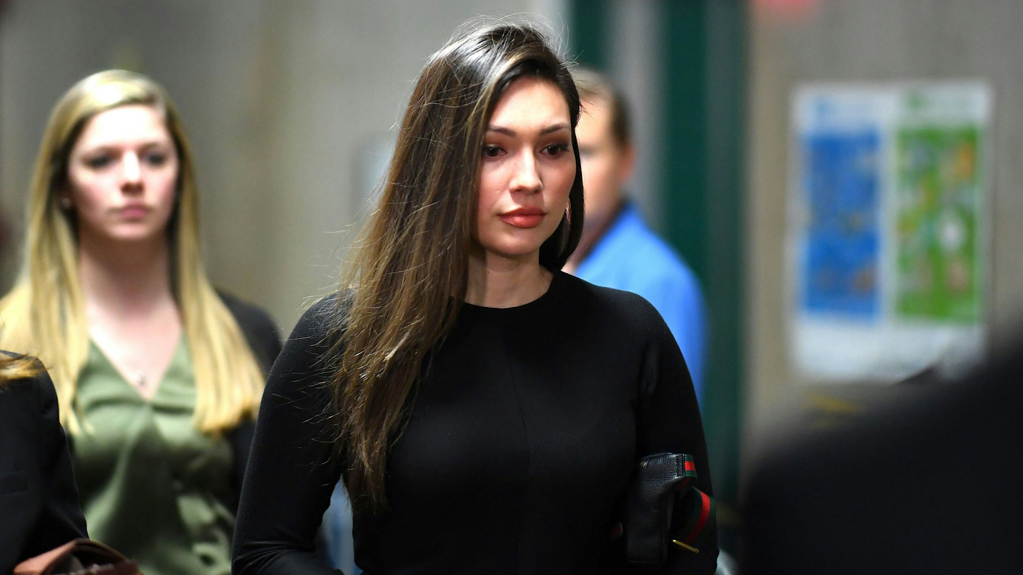 Former Actress Jessica Mann arrives for the trial of Harvey Weinstein at the Manhattan Criminal Court, on January 31, 2020 in New York City.