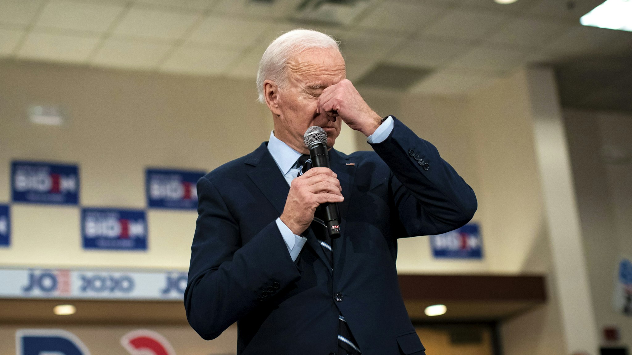 AMES, IA - JANUARY 21: Democratic presidential candidate, former Vice President Joe Biden speaks during an event on January 21, 2020 in Ames, Iowa. With less than two weeks to go until the Iowa caucus, the candidates are making their case to voters in the state of the first 2020 primary.