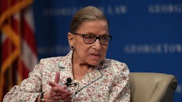 Ruth Bader Ginsburg U.S. Supreme Court Associate Justice Ruth Bader Ginsburg participates in a discussion at Georgetown University Law Center July 2, 2019 in Washington, DC. The Georgetown University Law Center’s Supreme Court Institute held a discussion on "U.S. Supreme Court Justice Ruth Bader Ginsburg: A Legacy of Gender Equality in Life and Law." (Photo by Alex Wong/Getty Images)