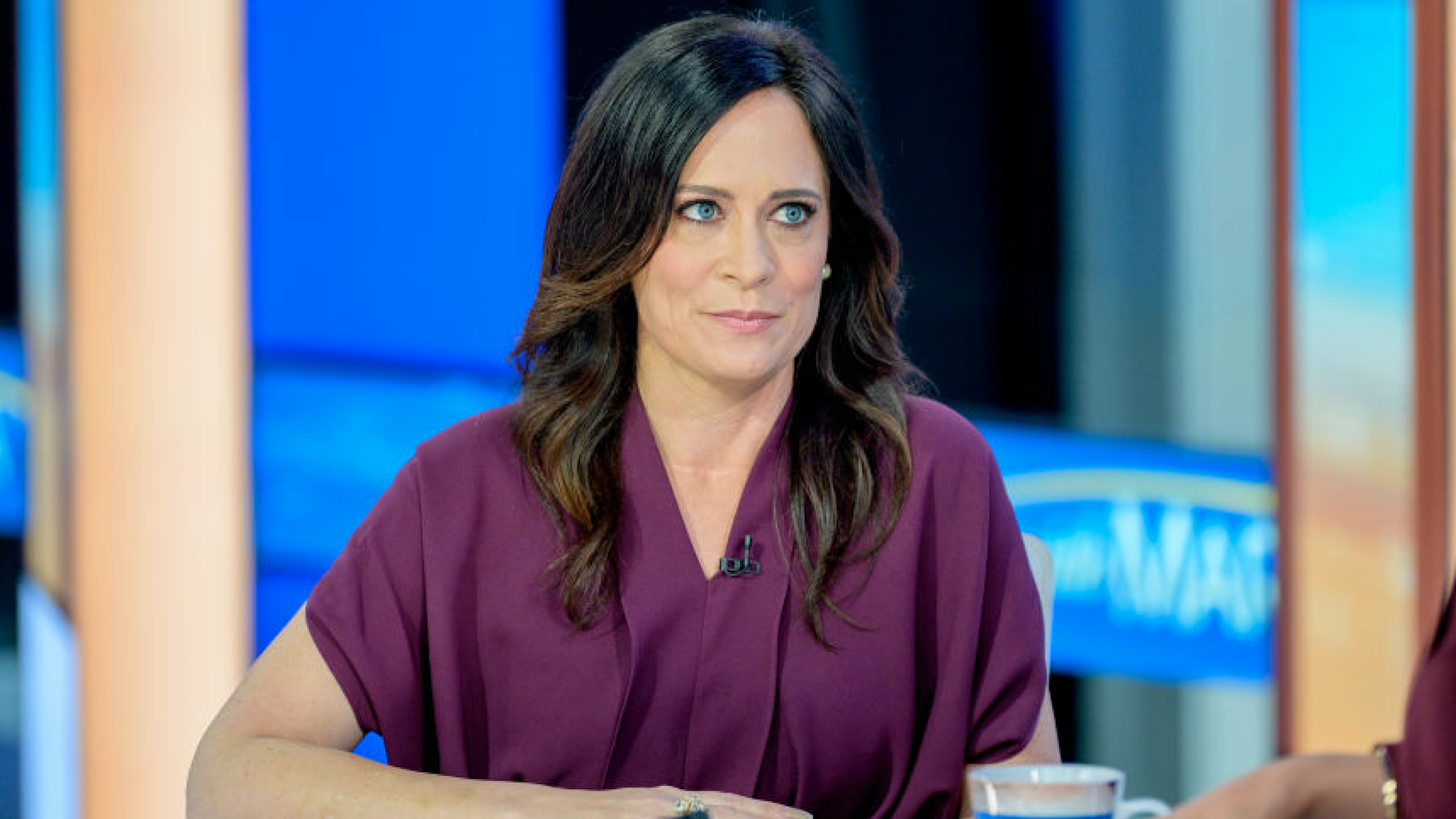 White House Press Secretary Stephanie Grisham visits "Mornings With Maria" with Anchor Maria Bartiromo at Fox Business Network Studios on September 23, 2019 in New York City.