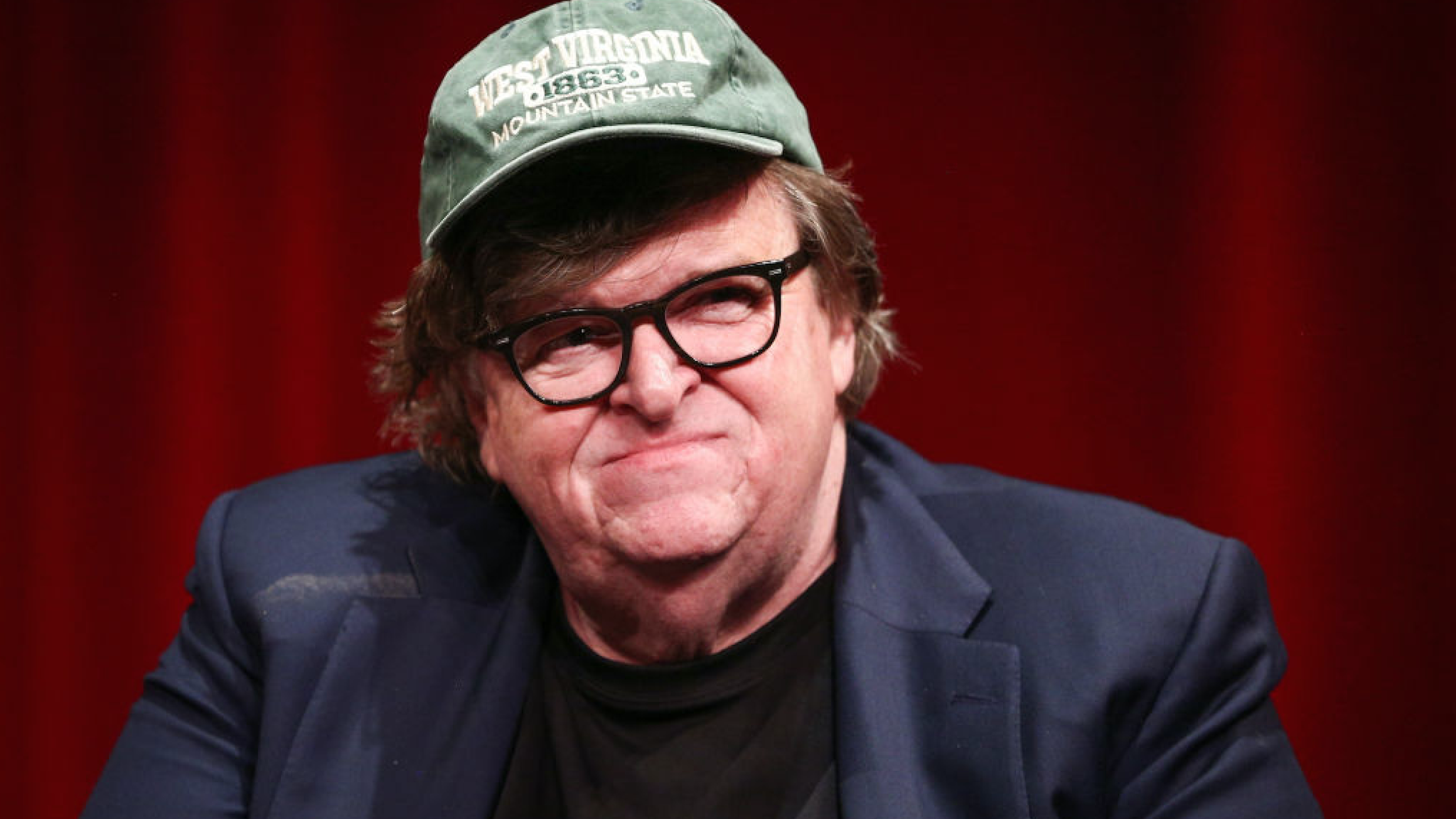 Michael Moore attends the premiere of Briarcliff Entertainment's "Fahrenheit 11/9" at Samuel Goldwyn Theater on September 19, 2018 in Beverly Hills, California.