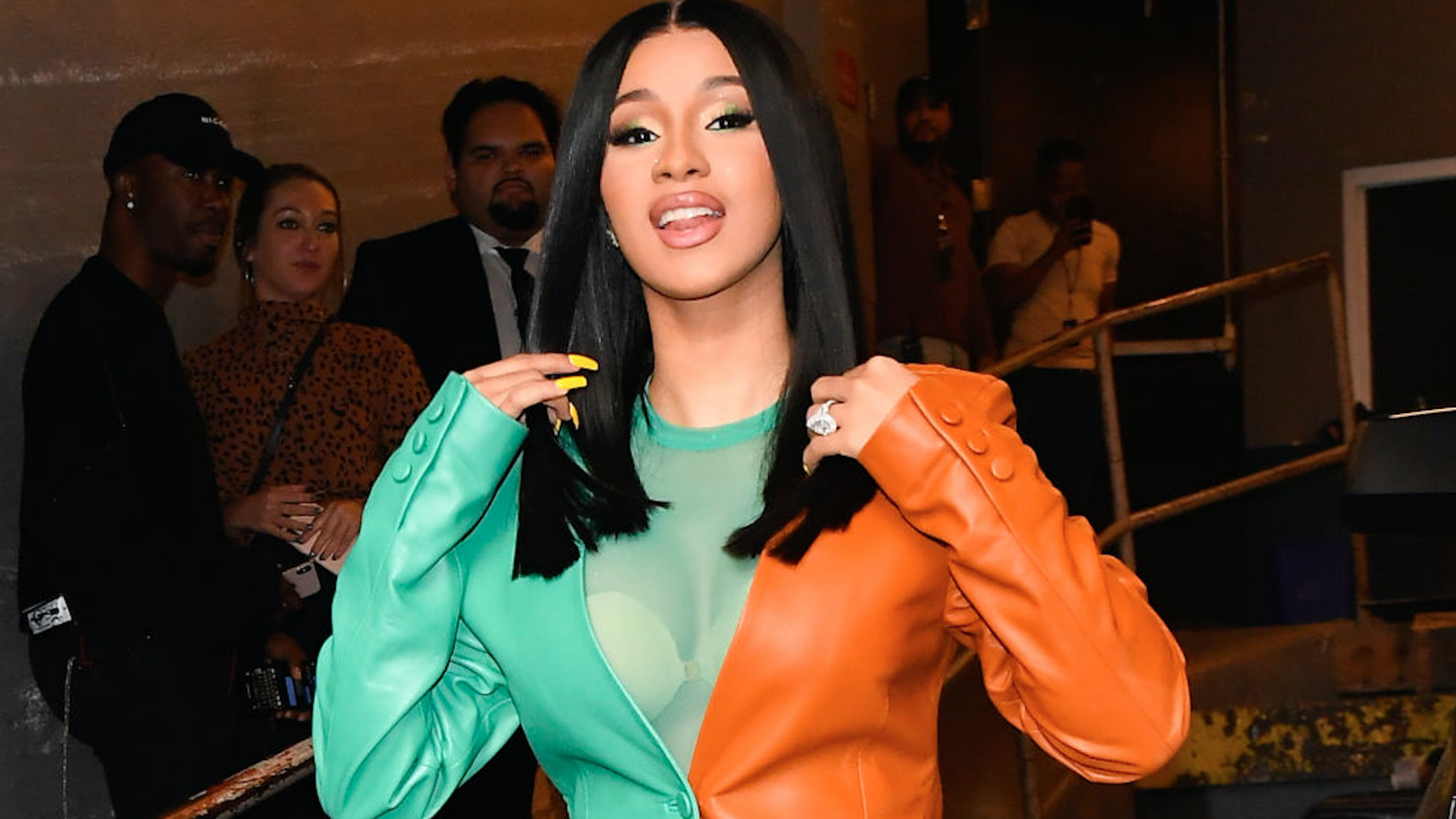 Cardi B is seen at Vogue even in soho on October 10, 2019 in New York City.