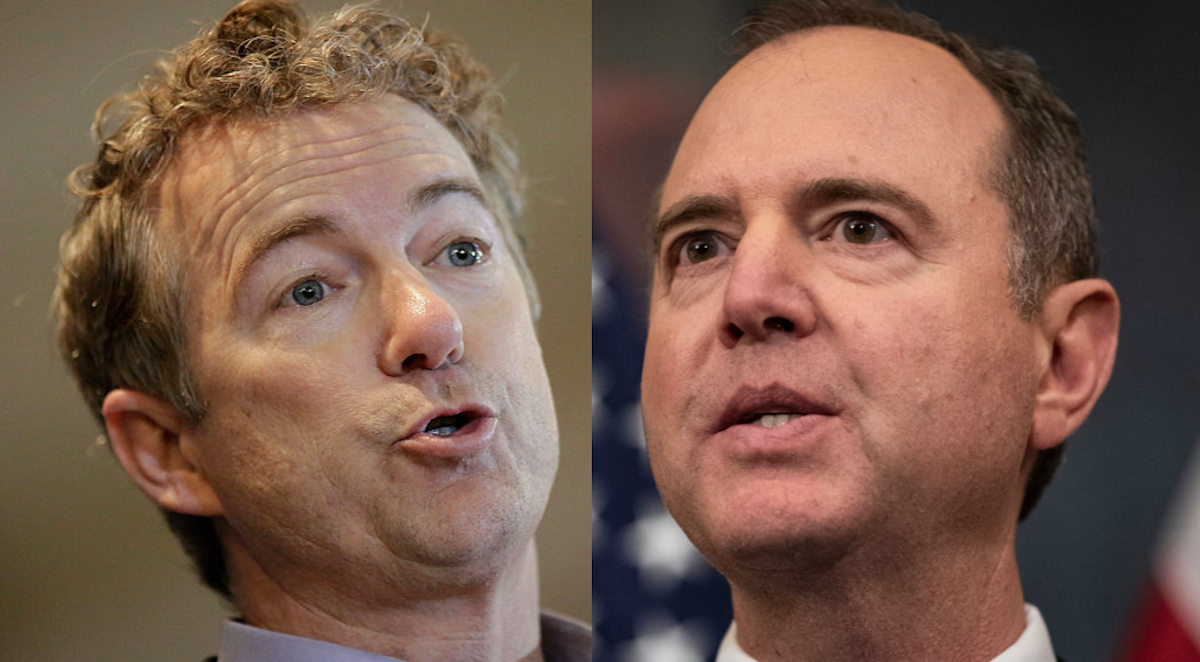 Rand Paul Trolls Adam Schiff: ‘Whistleblower Informs Us That This Was Found In’ Your ‘Hotel Room’