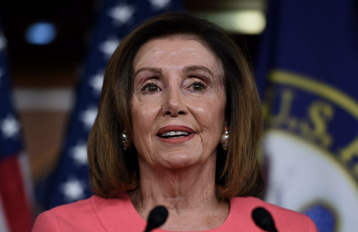 Smiling Pelosi Fist-Bumps Over ‘Somber’ Impeachment With Bill Maher ...