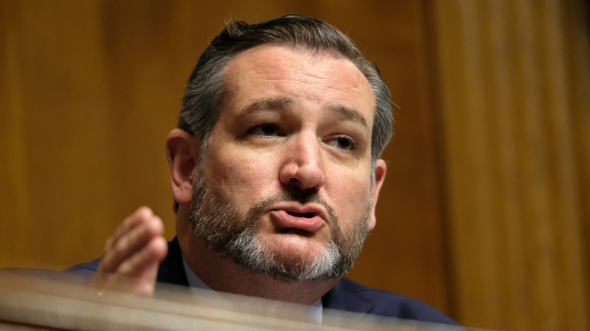 WASHINGTON, DC - APRIL 10: Sen.Ted Cruz (R-TX) speaks at a Senate Judiciary Committee hearing on April 10, 2019 in Washington, DC. The Republican-controlled Senate Judiciary Committee is questioning whether large tech companies are biased towards conservatives.