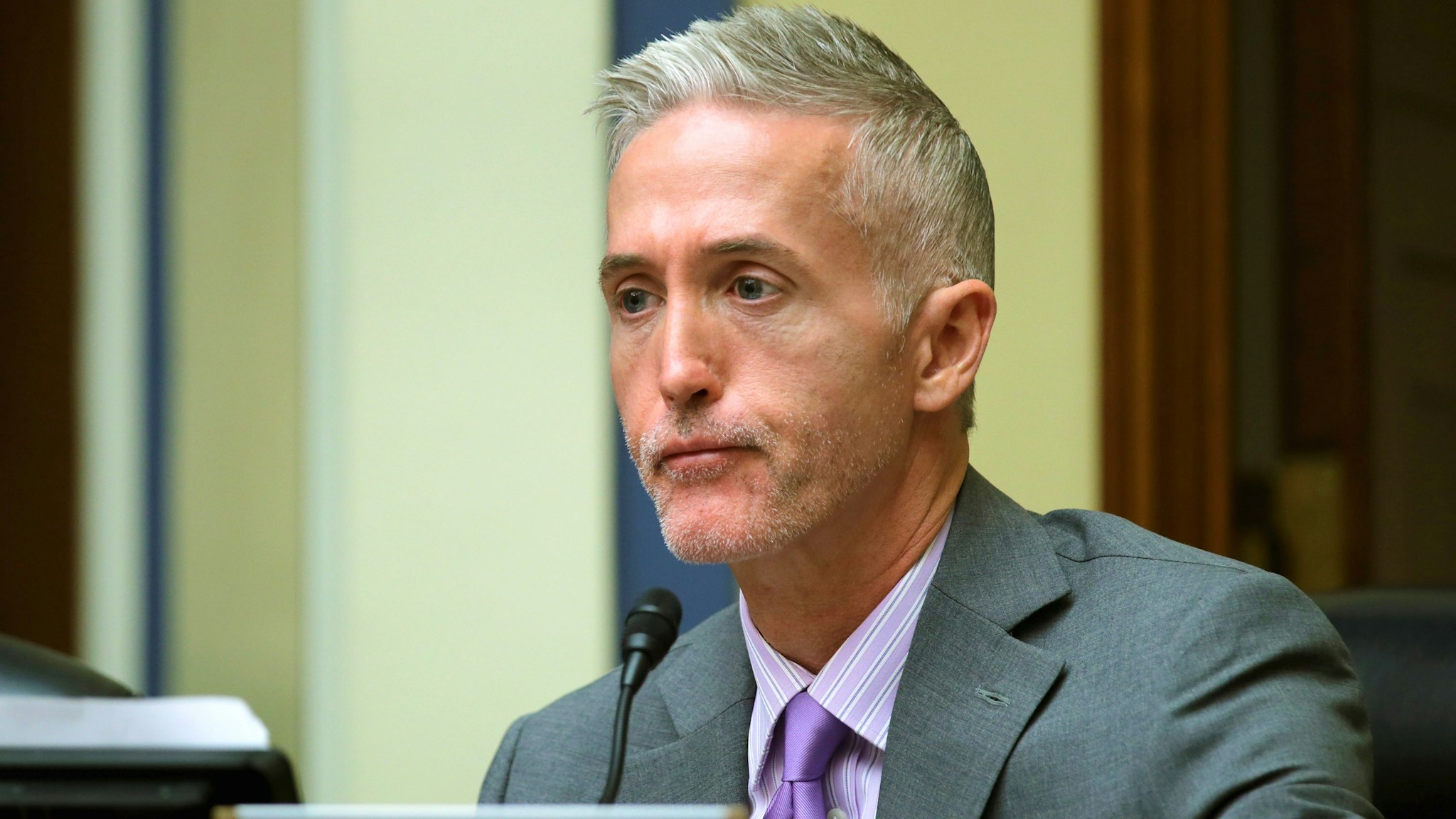 WASHINGTON, DC - NOVEMBER 03: The House Oversight and Government Reform Committee's Select Committee on Benghazi Chairman Trey Gowdy (R-SC) sports the beginnings of a beard as he questions witnesses about lapses in TSA screening in the Rayburn House Office Building on Capitol Hill November 3, 2015 in Washington, DC. Leaked to the news media earlier this year, a TSA inspector general's report found that investigators were able to slip through airport security with weapons and phony bombs more than 95 percent of the time at different airports across the country, constituting 'significant breeches,' according to Homeland Security Inspector General John Roth.