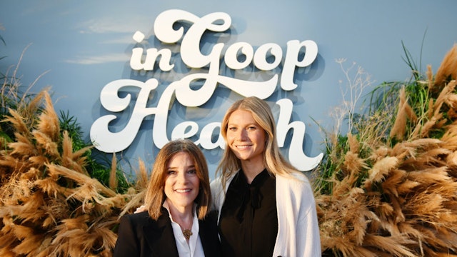 Marianne Williamson and Gwyneth Paltrow attend the In goop Health Summit San Francisco 2019 at Craneway Pavilion on November 16, 2019 in Richmond, California. (Photo by Ian Tuttle/Getty Images for goop)