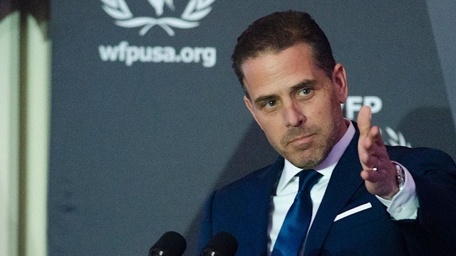 WFP USA Board Chair Hunter Biden speaks during the World Food Program USA's 2016 McGovern-Dole Leadership Award Ceremony at the Organization of American States on April 12, 2016 in Washington, DC.