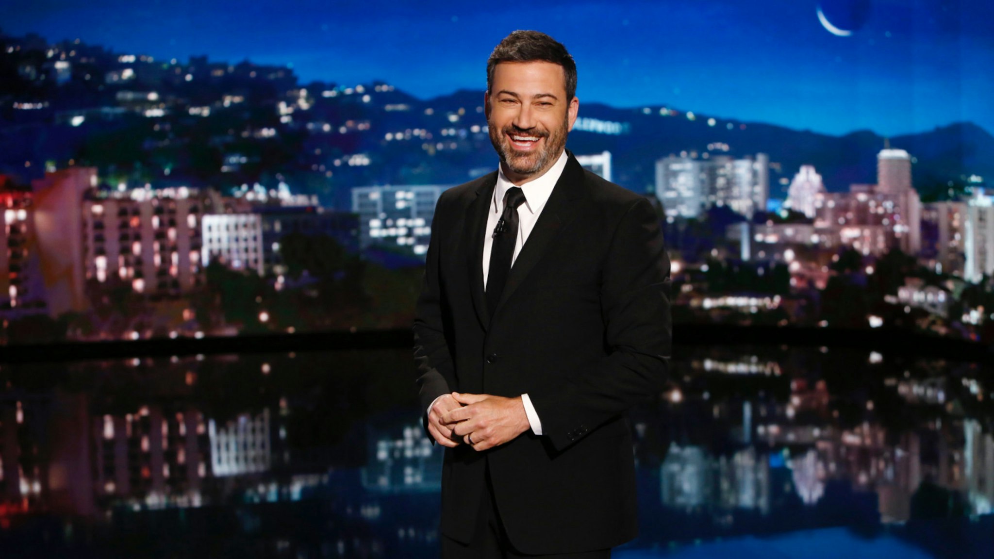"Jimmy Kimmel Live" airs every weeknight at 11:35 p.m. EST and features a diverse lineup of guests that includes celebrities, athletes, musical acts, comedians and human-interest subjects, along with comedy bits and a house band.