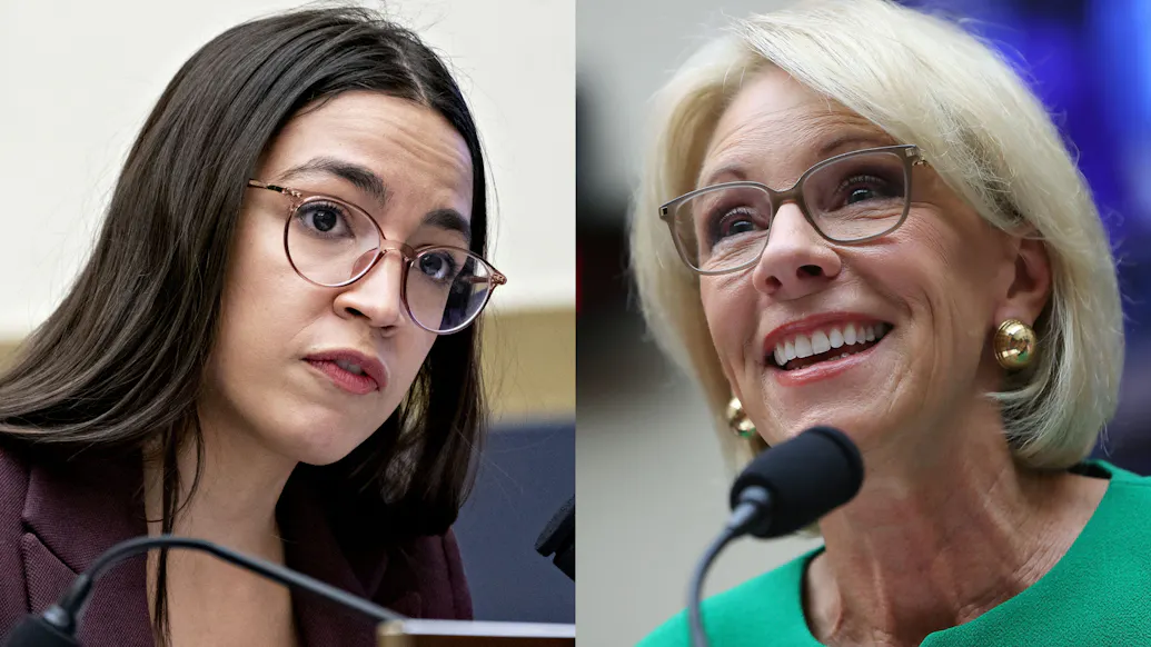 School Choice Opponent AOC: I Got Goddaughter Into Charter School. Education Secretary DeVos Rips Her.