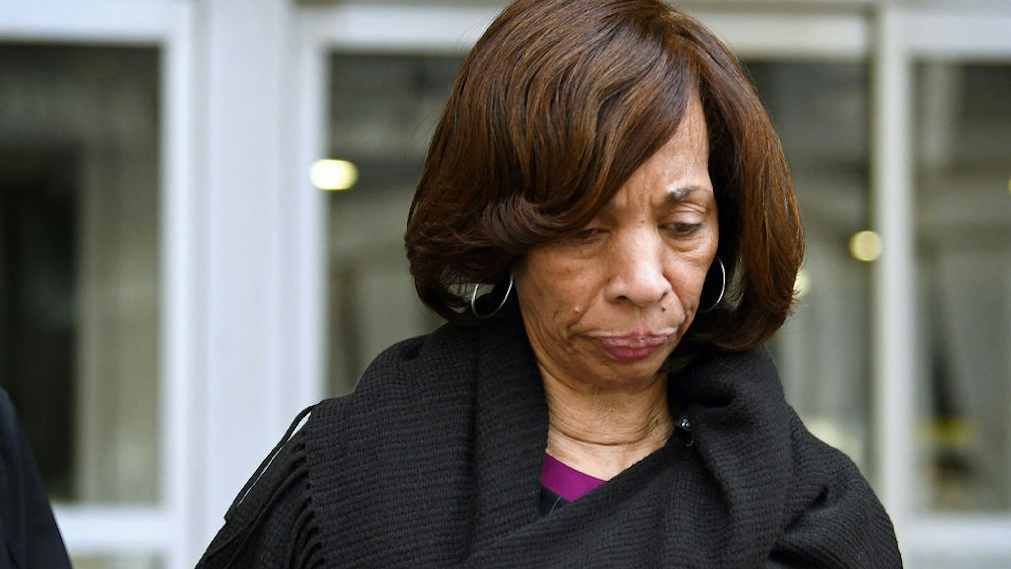 Former Baltimore mayor Catherine Pugh leaves the federal courthouse after pleading guilty to conspiracy and tax evasion related to her Healthy Holly books on Thursday, Nov. 21, 2019. (Jerry Jackson/Baltimore Sun/TNS)