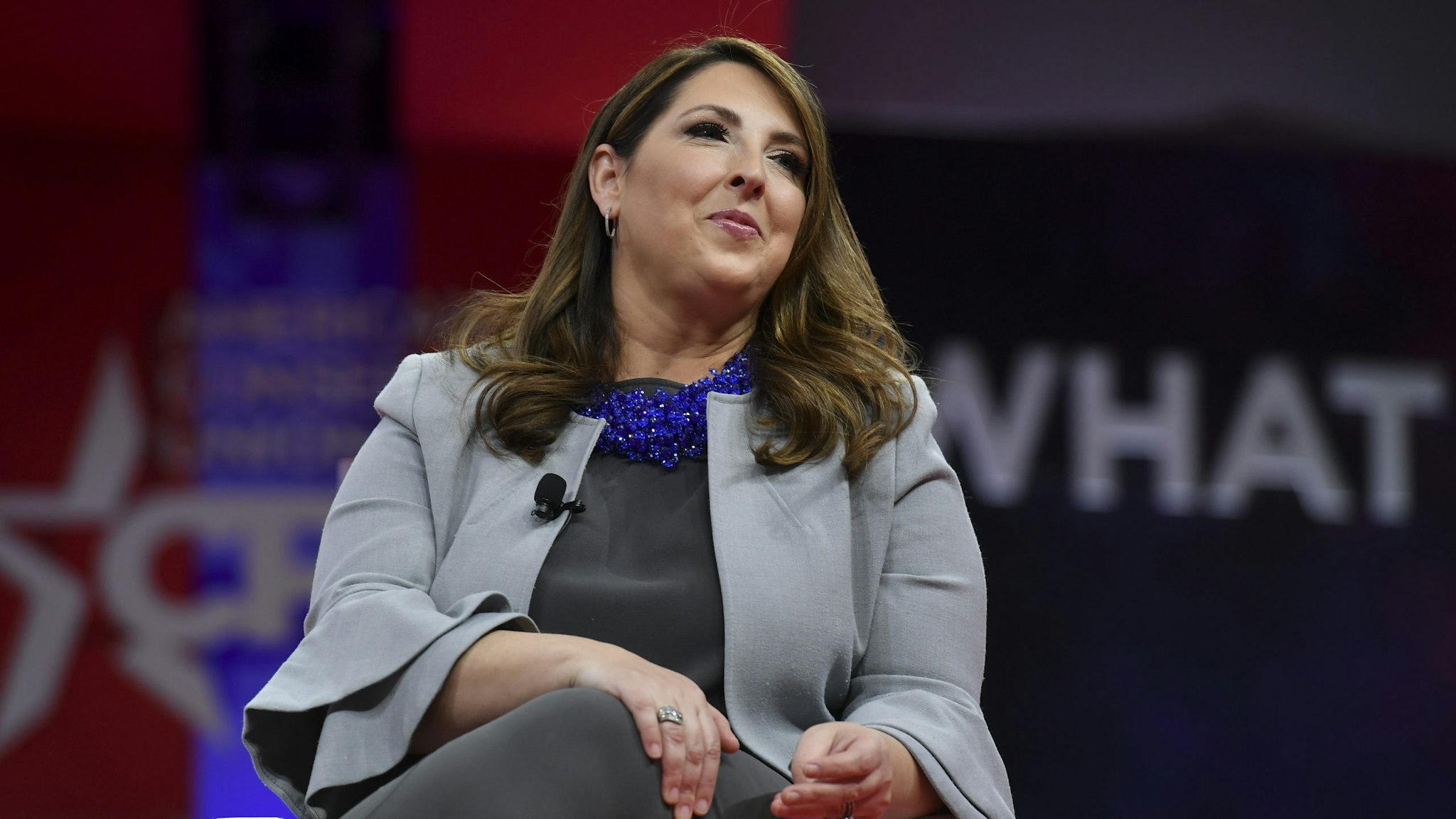 NATIONAL HARBOR, MD - FEBRUARY 28: Ronna McDaniel, Chair of the Republican National Committee speaks during a session at CPAC 2019 on February 28, 2019 in National Harbor, Md. (Photo by Ricky Carioti/The Washington Post via Getty Images)