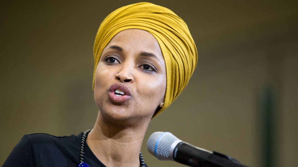 Sen. Bernie Sanders Campaigns For President In New Hampshire With Rep. Ilhan Omar Representative Ilhan Omar (D-MN) speaks at a campaign rally for Senator (I-VT) and presidential candidate Bernie Sanders at Nashua Community College on December 13, 2019 in Nashua, New Hampshire.