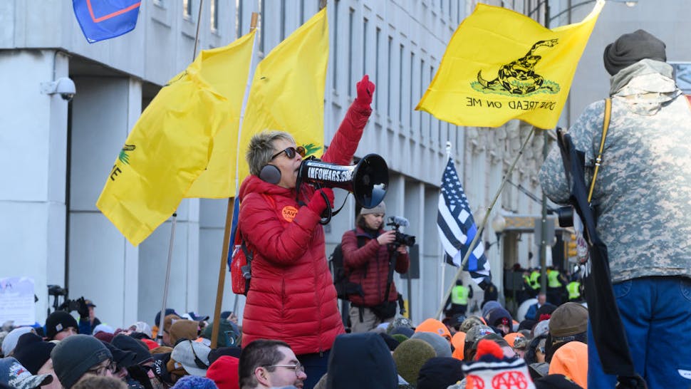 Virginia gun owners Thousands of gun owners rallied outside of the capitol in Richmond, Virginia, US, on 20 January 2020 to protest new legislation as the Democratic Party retakes power in the state.