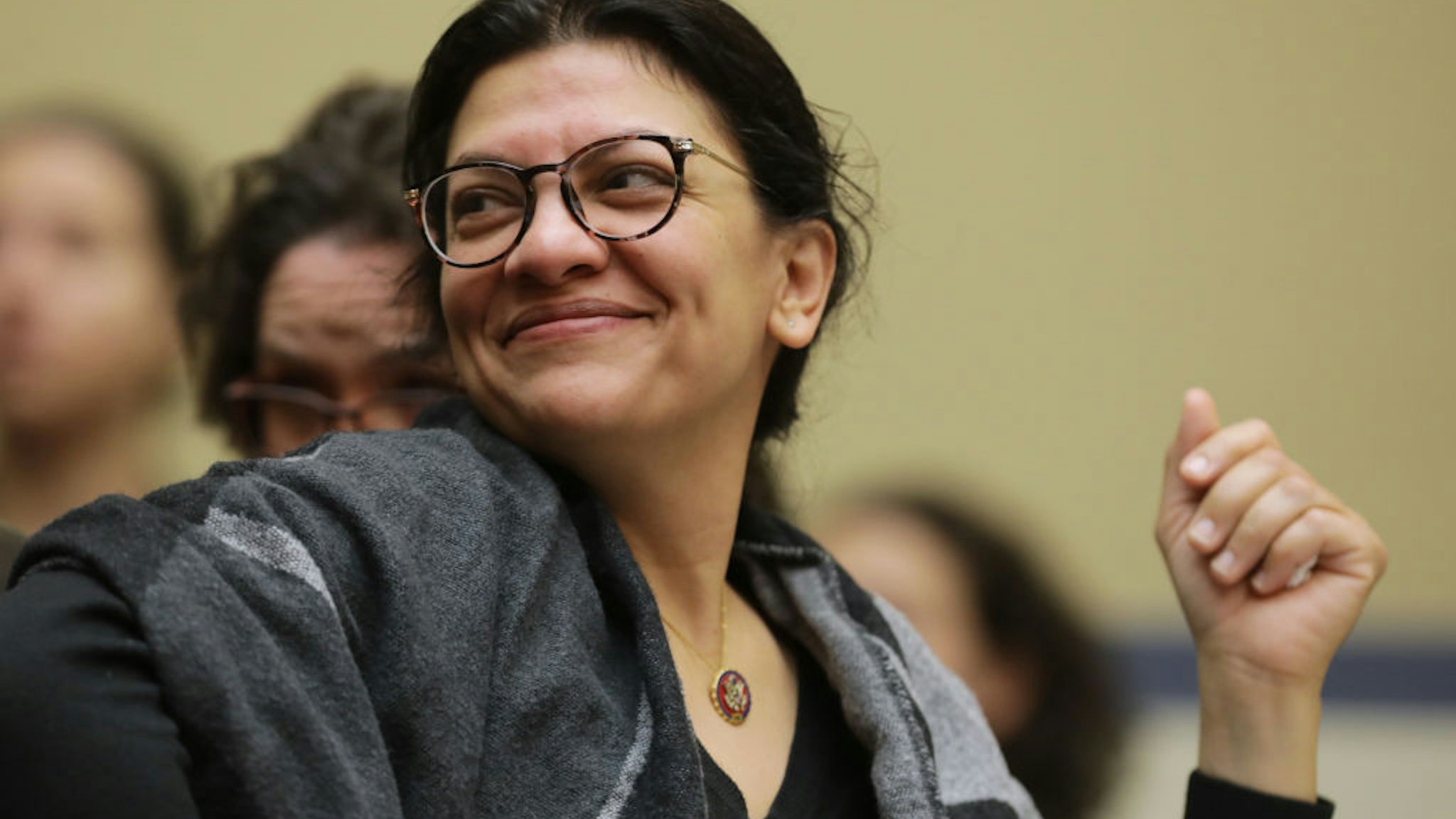 House Oversight and Reform Committee member Rep. Rashida Tlaib (D-MI) attends a hearing about the 2020 census in the Rayburn House Office Building on Capitol Hill January 09, 2020 in Washington, DC.