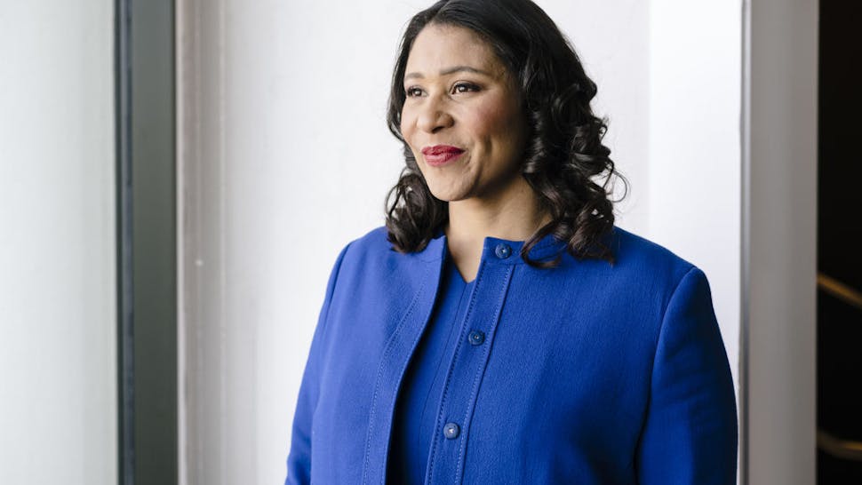 San Francisco Mayor London Breed London Breed, mayor of San Francisco, stands for a photograph following a Bloomberg radio interview in San Francisco, California, U.S., on Tuesday, Feb. 5, 2020.