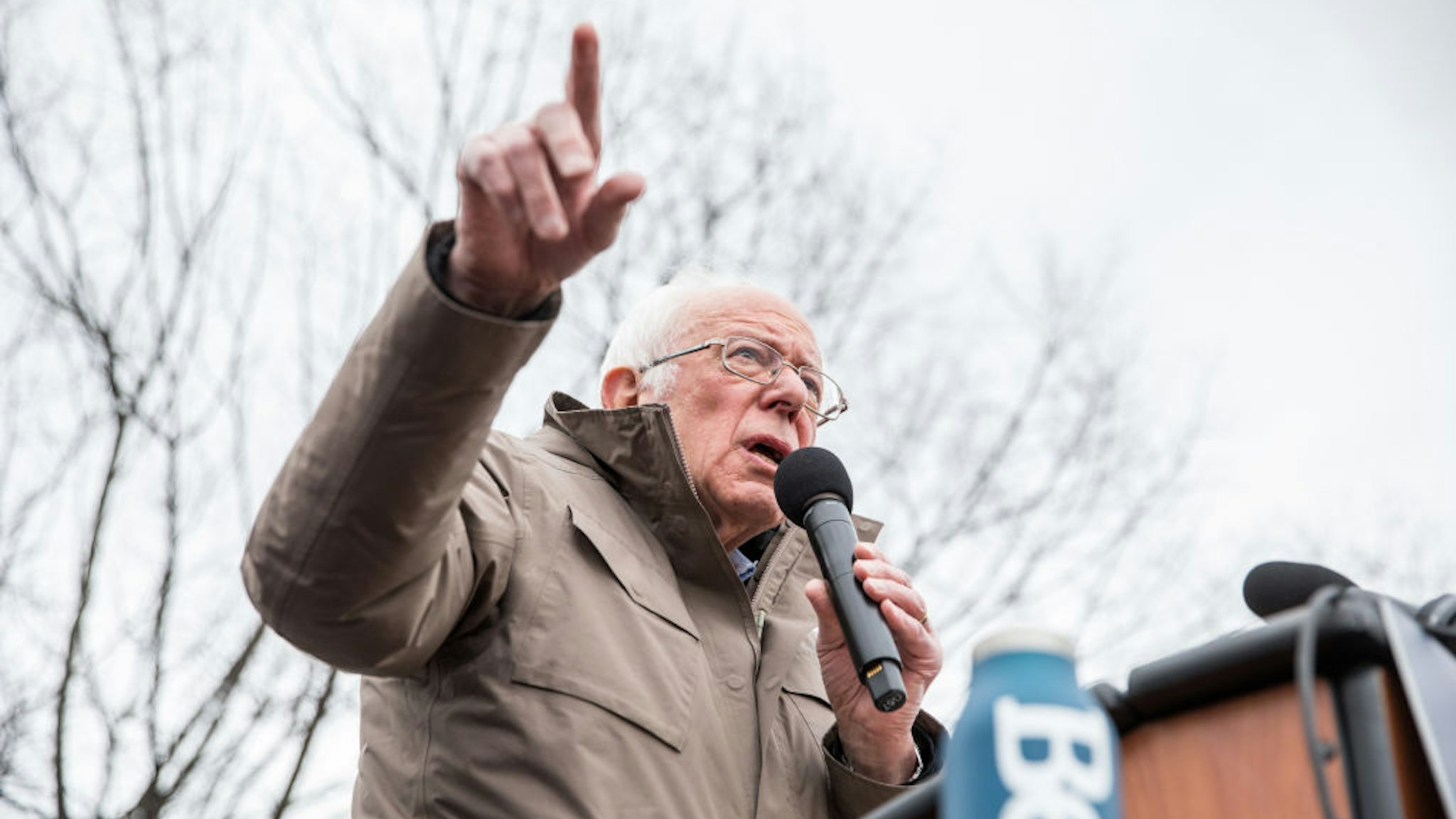 Democratic presidential candidate Sen. Bernie Sanders (I-VT) speaks to thousands during a campaign rally on the Boston Common on February 29, 2020 in Boston, Massachusetts.