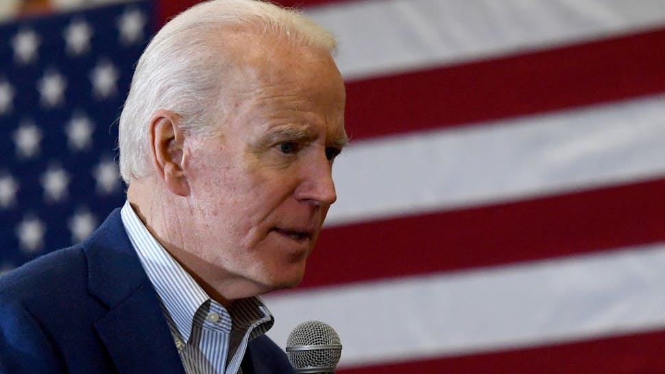 Joe Biden Democratic presidential candidate former Vice President Joe Biden speaks during a community event at Hyde Park Middle School on February 21, 2020 in Las Vegas, Nevada.