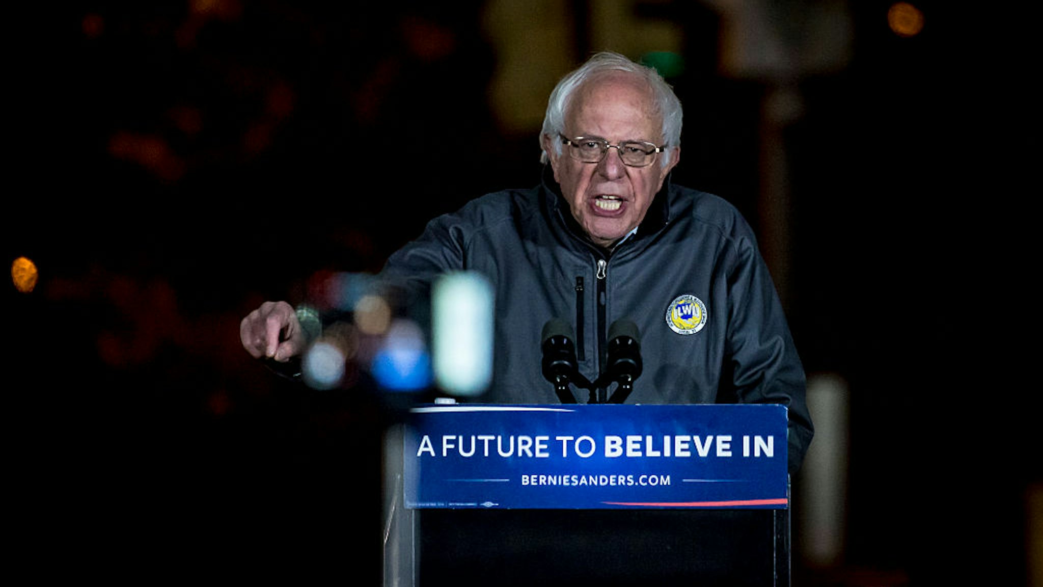 Bernie Sanders Kicks off Star-Studded Massive Rally in NYC's Washington Square Park.