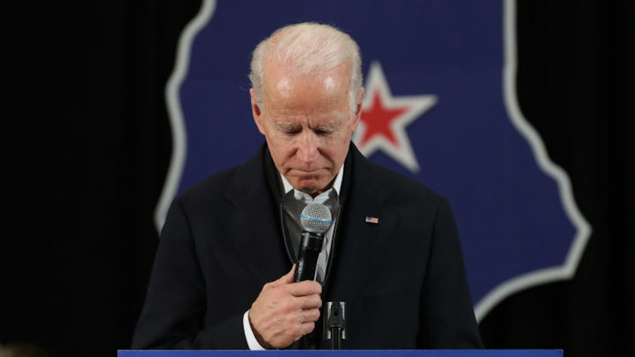 Democratic presidential candidate former Vice President Joe Biden speaks during a campaign event on February 04, 2020 in Concord, New Hampshire. A day after the Iowa caucuses Joe Biden is campaigning in New Hampshire ahead of the state's primary on February 11. (Photo by Justin Sullivan/Getty Images)