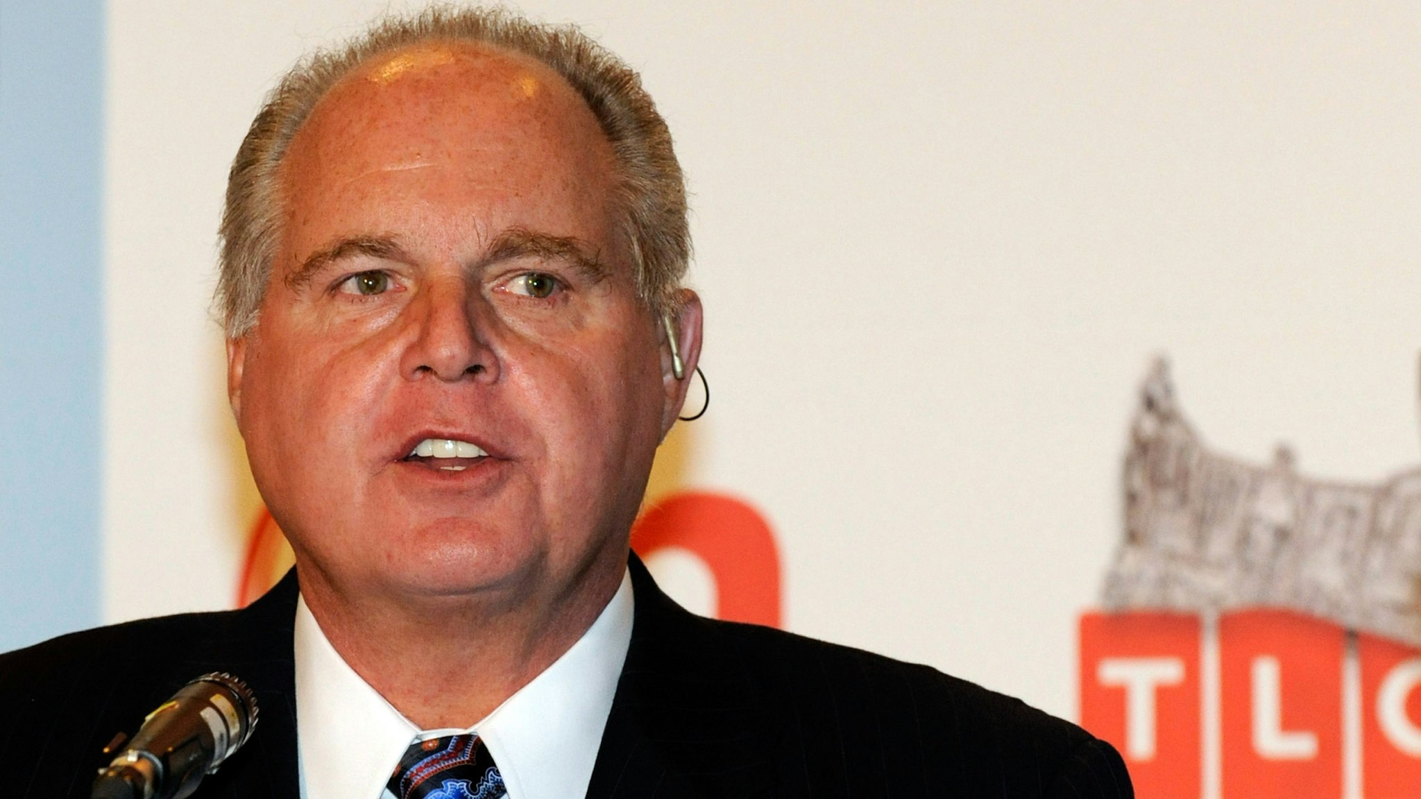 LAS VEGAS - JANUARY 27: Radio talk show host and conservative commentator Rush Limbaugh, one of the judges for the 2010 Miss America Pageant, speaks during a news conference for judges at the Planet Hollywood Resort &amp; Casino January 27, 2010 in Las Vegas, Nevada. The pageant will be held at the resort on January 30, 2010.