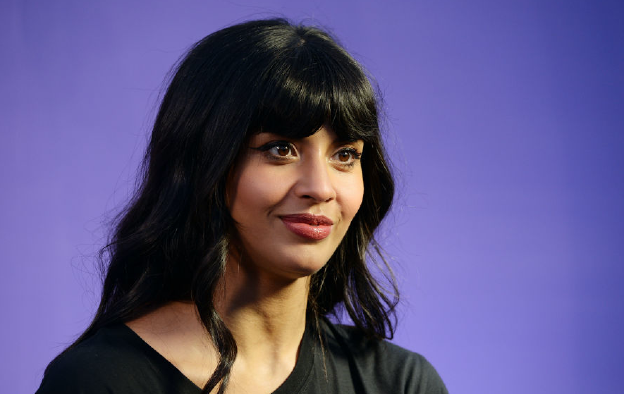 Actress Jameela Jamil attends the Jameela Jamil and Zumba "SELFish" Event at Casita Hollywood on February 04, 2020 in Los Angeles, California.