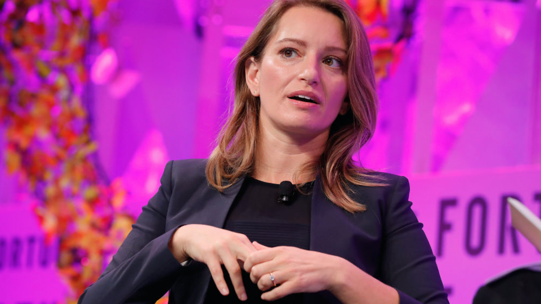 MSNBC Anchor and NBC News Correspondent Katy Tur speaks onstage at the Fortune Most Powerful Women Summit - Day 3 on October 11, 2017 in Washington, DC.