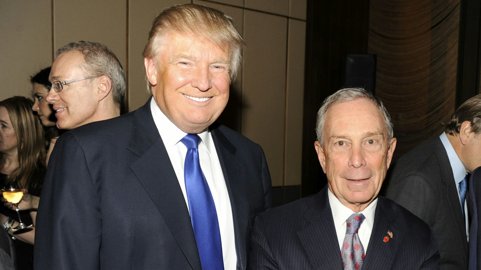 NEW YORK, NY - MARCH 14: (L-R) Donald Trump, Mayor Michael Bloomberg and Jared Kushner attend The New York Observer 25th Anniversary at Four Seasons Restaurant on March 14, 2013 in New York City.