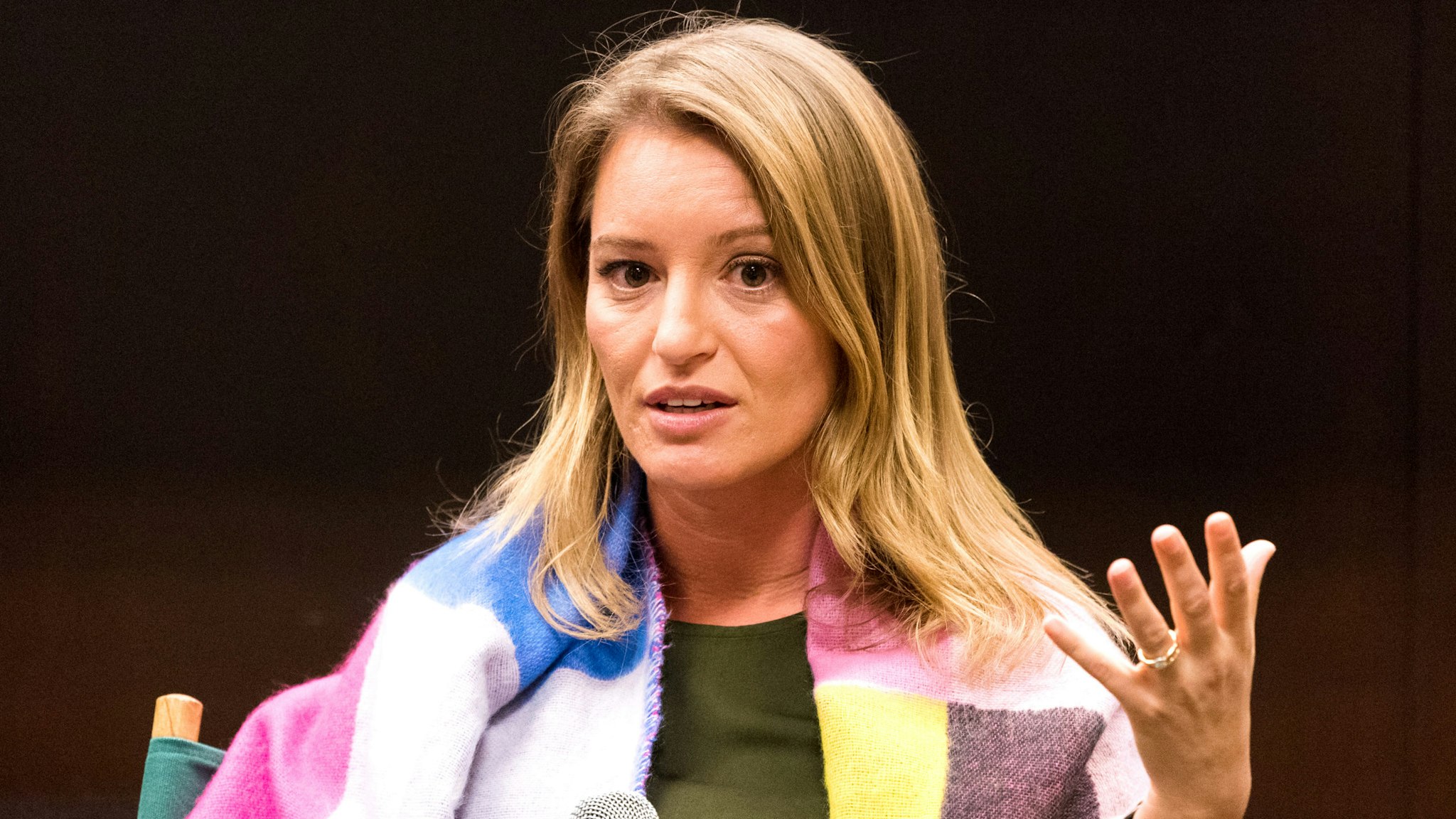 NEW YORK, NY, UNITED STATES - 2017/11/02: Katy Tur, NBC correspondent and author of "Unbelievable: My Front-Row Seat to the Craziest Campaign in American History" at Barnes &amp; Noble on the Upper West Side of New York.