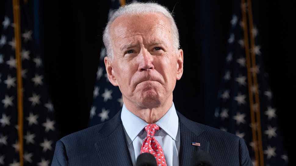 US-POLITICS-VOTE-VIRUS-BIDEN Former US Vice President and Democratic presidential hopeful Joe Biden speaks about COVID-19, known as the Coronavirus, during a press event in Wilmington, Delaware on March 12, 2020.