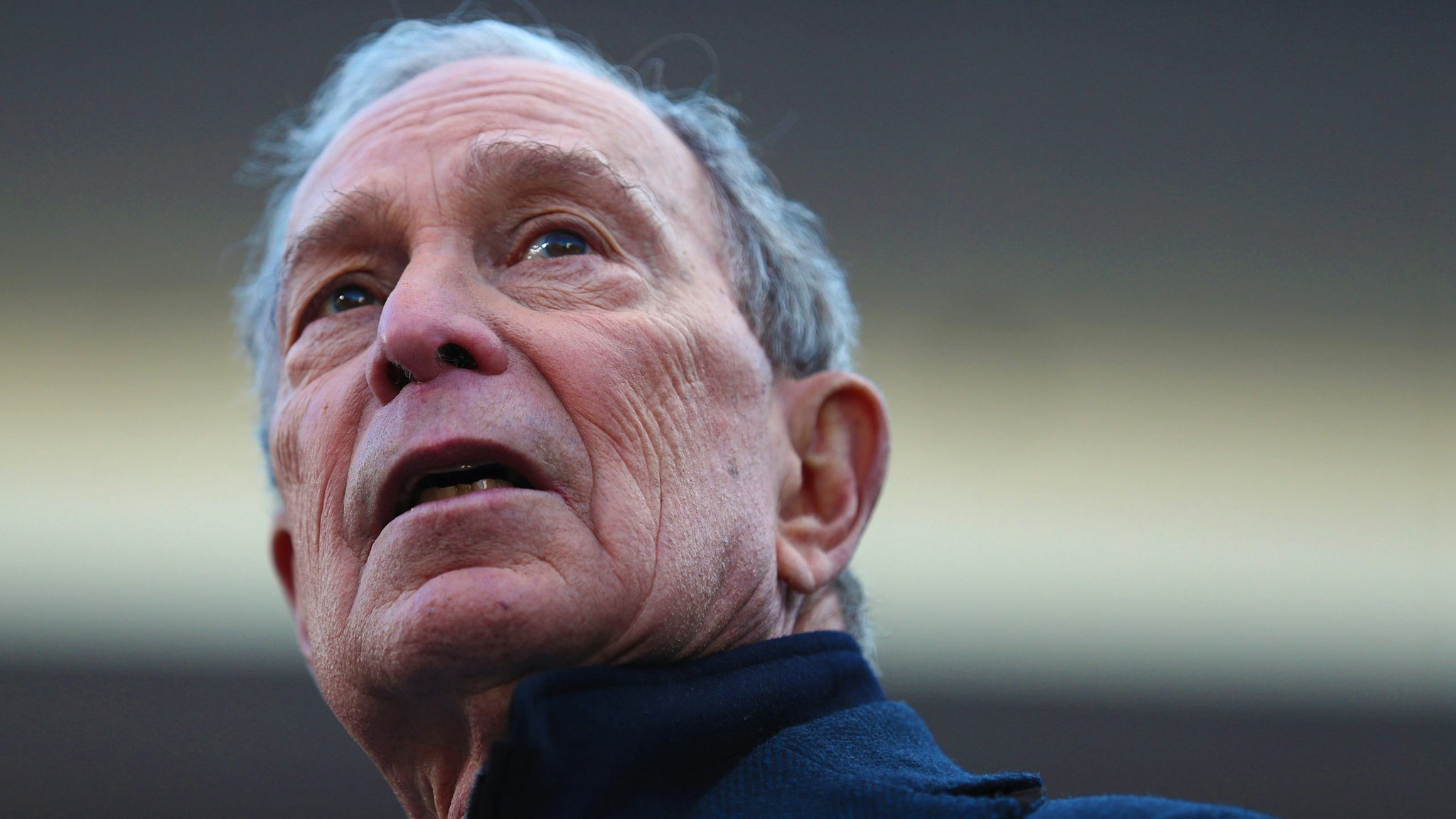 WILMINGTON, NC - FEBRUARY 29: Democratic presidential candidate, former New York City mayor Mike Bloomberg speaks during a campaign rally held at the Emsley A. Laney High School on February 29, 2020 in Wilmington, North Carolina. Bloomberg is campaigning before voting starts on Super Tuesday, March 3.