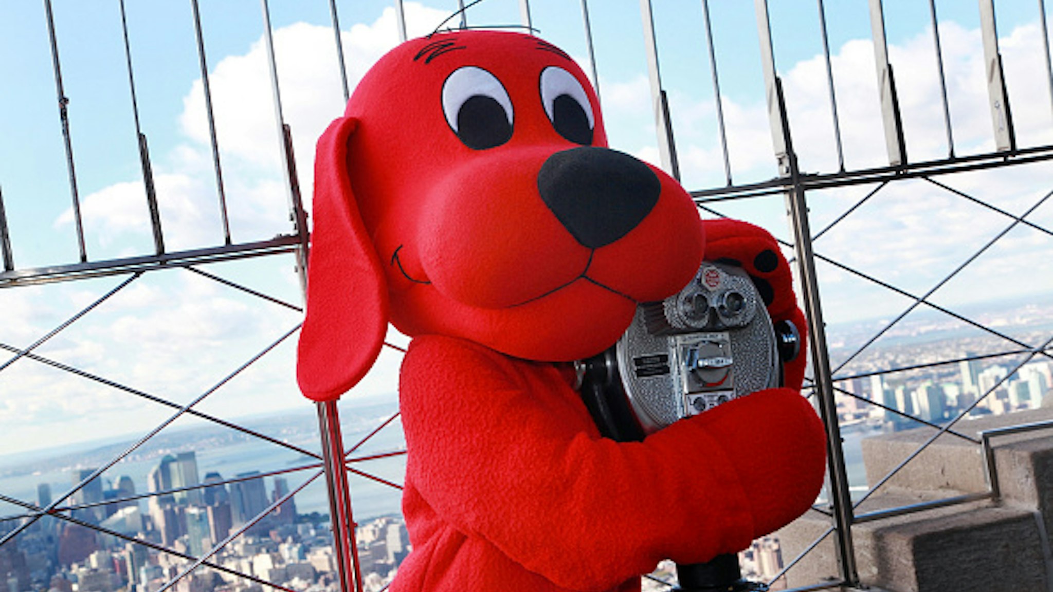 Clifford the Big Red Dog lights The Empire State Building on October 22, 2010 in New York City.