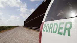 Border Patrol UNITED STATES - AUGUST 20: A Customs and Border Protection vehicle patrols the border wall in Rio Grande Valley sector of the Texas border on Aug. 20, 2019. (Photo by Jinitzail Hernández/CQ-Roll Call, Inc via Getty Images)