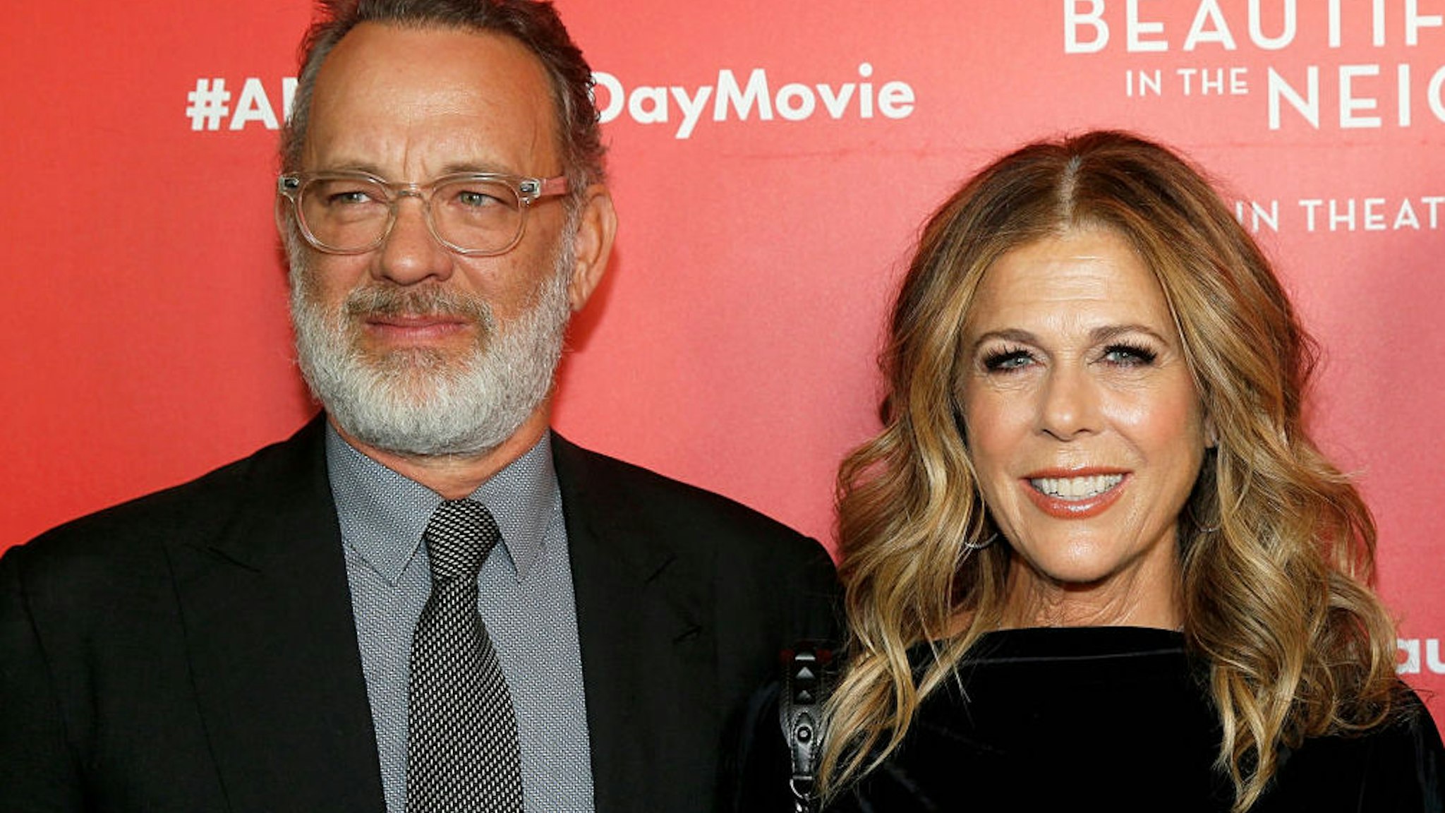 Tom Hanks and Rita Wilson attend "A Beautiful Day In The Neighborhood" New York Screening at Henry R. Luce Auditorium at Brookfield Place on November 17, 2019 in New York City.