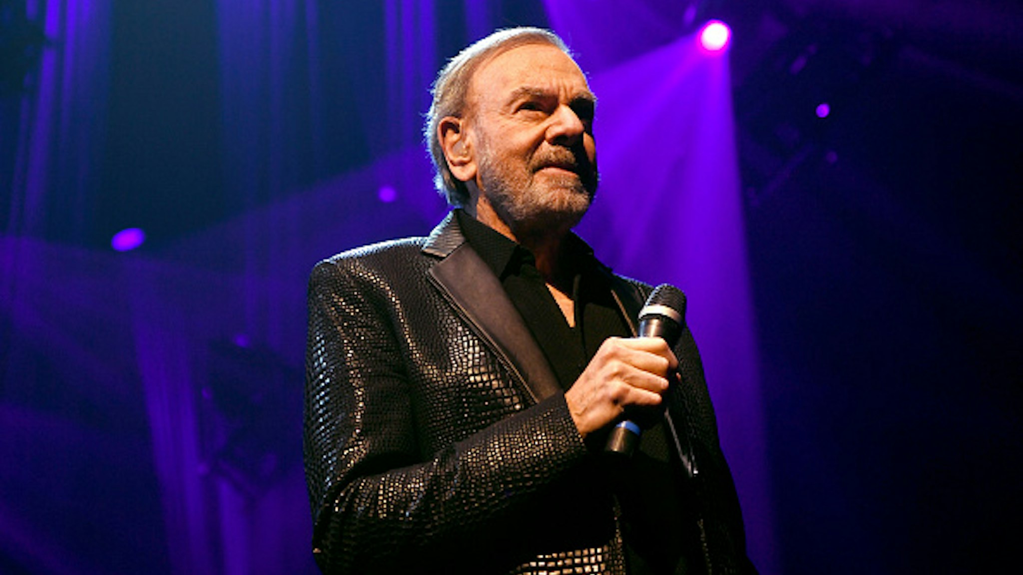 LAS VEGAS, NEVADA - MARCH 07: Neil Diamond performs onstage at the 24th annual Keep Memory Alive 'Power of Love Gala' benefit for the Cleveland Clinic Lou Ruvo Center for Brain Health at MGM Grand Garden Arena on March 07, 2020 in Las Vegas, Nevada