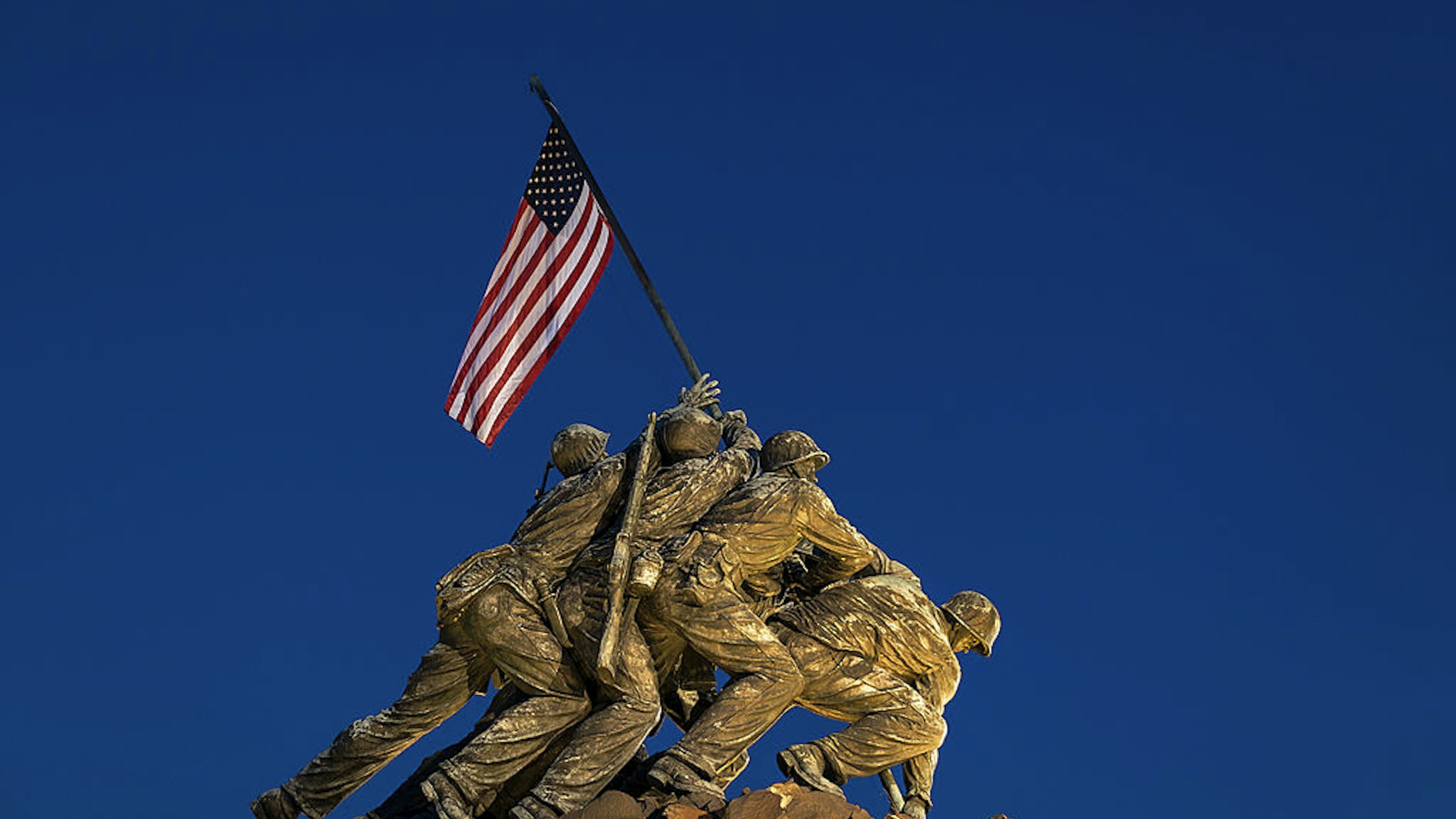 Marine Corps War Memorial, also Iwo Jima Memorial, Arlington Ridge Park.