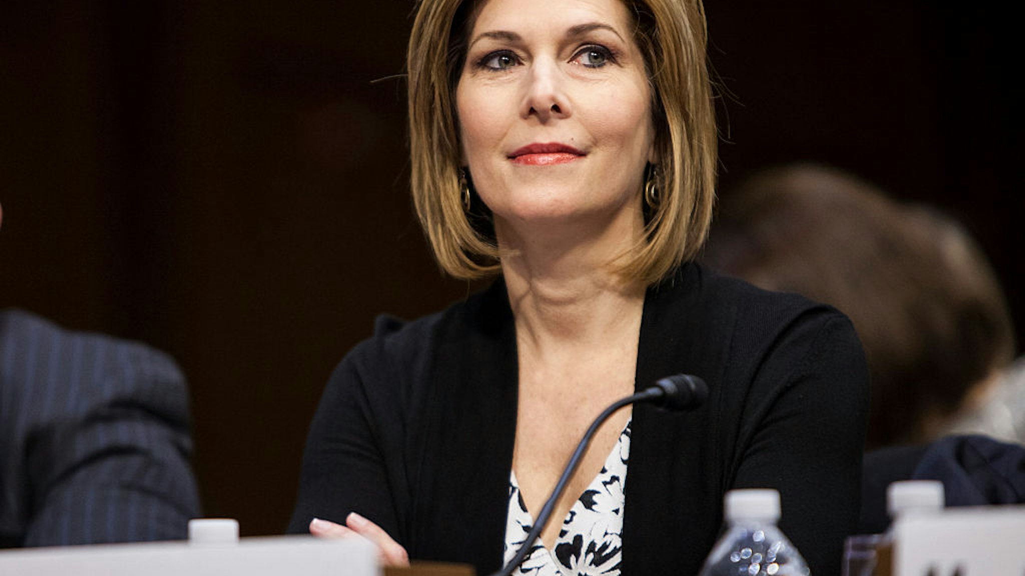 Investigative journalist Sharyl Attkisson testifies at the confirmation hearing for Loretta Lynch to replace U.S. Attorney General Eric Holder by the Senate Judiciary Committee at the U.S. Capitol in Washington, D.C. on January 29, 2015.